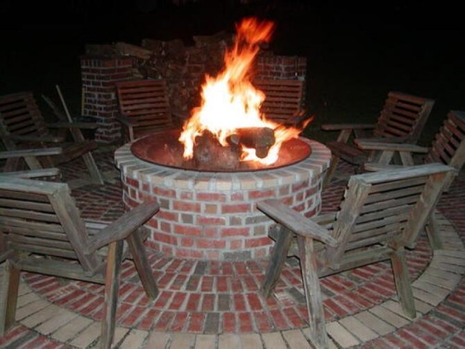 Red bluff lodge firepit