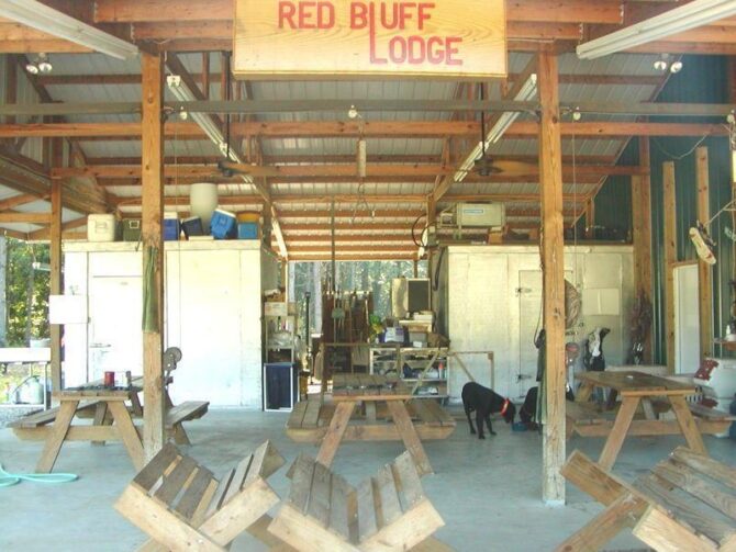 Red bluff lodge skinning shed